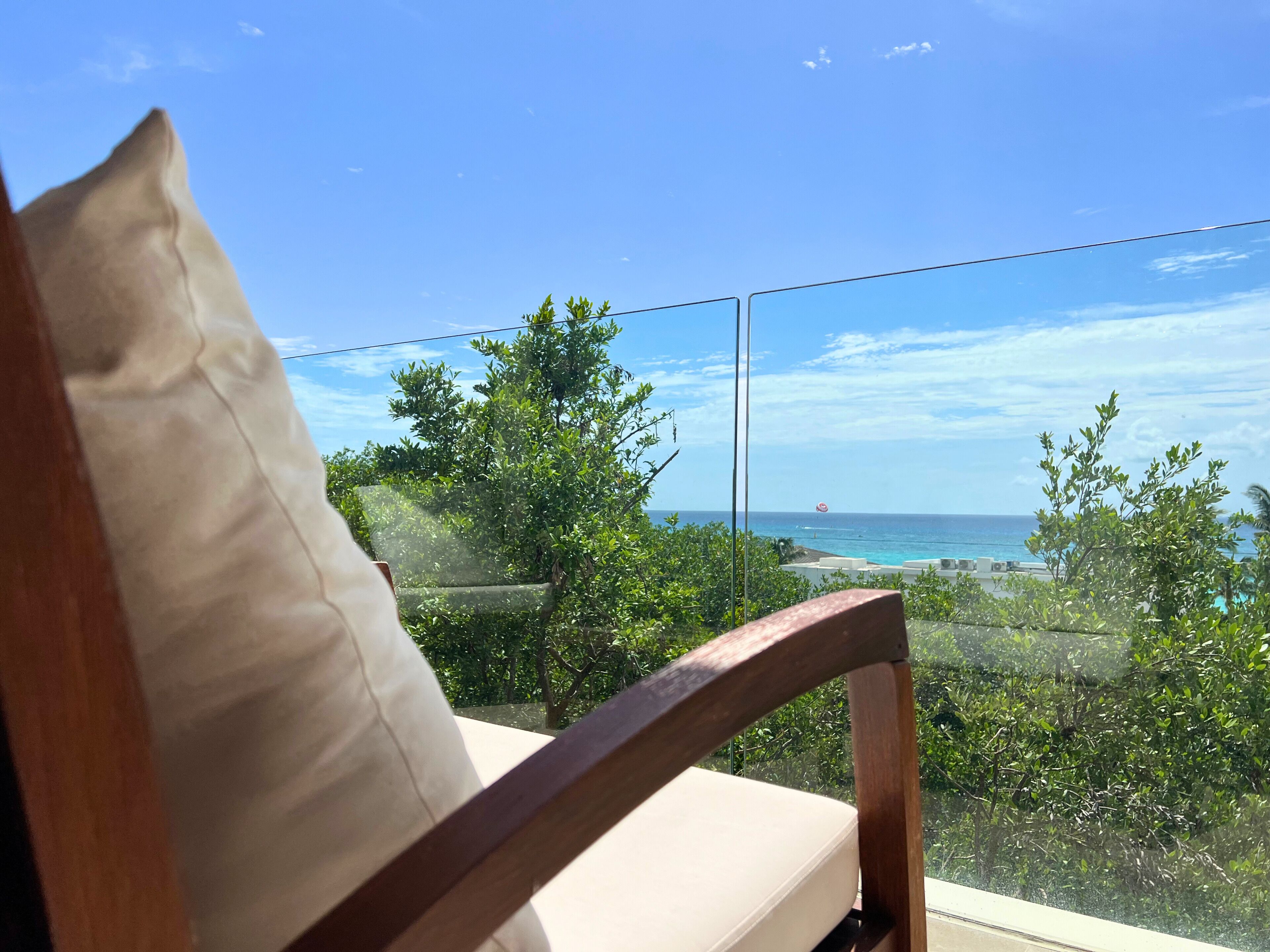 Departamento superior, 2 habitaciones, vista al mar | Terraza o patio