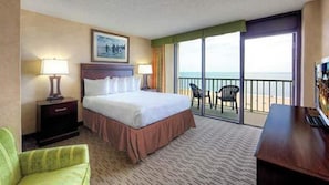 1 bedroom, in-room safe, desk, iron/ironing board - Bch Q 1BR 1BA w Ocean Front Balcony - sleeps 6 (Virginia Beach)