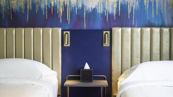 Desk, blackout drapes, free WiFi, bed sheets