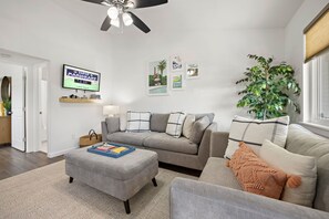 Smart TV, video games, books, stereo