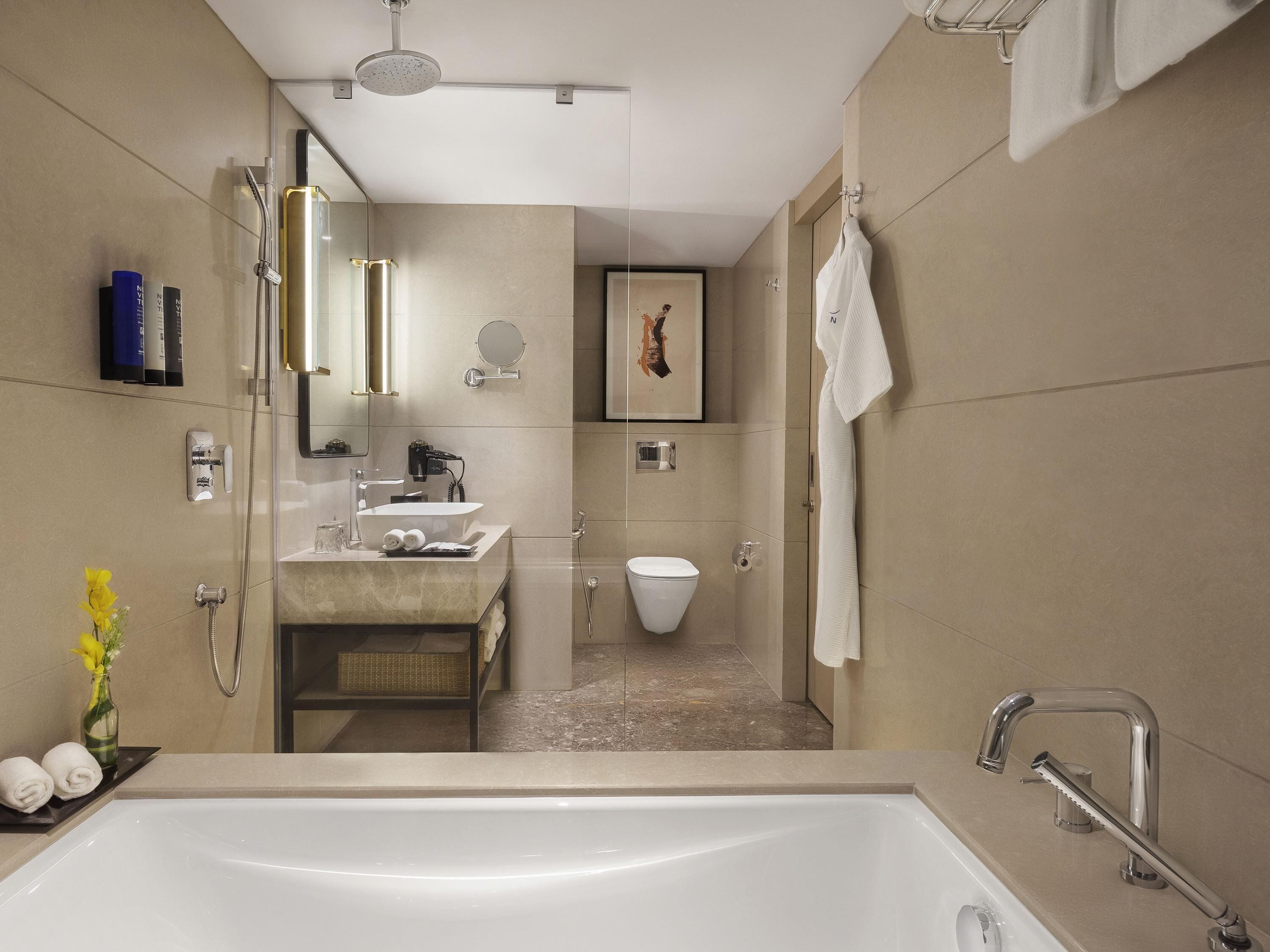 In-room safe, desk, laptop workspace, iron/ironing board