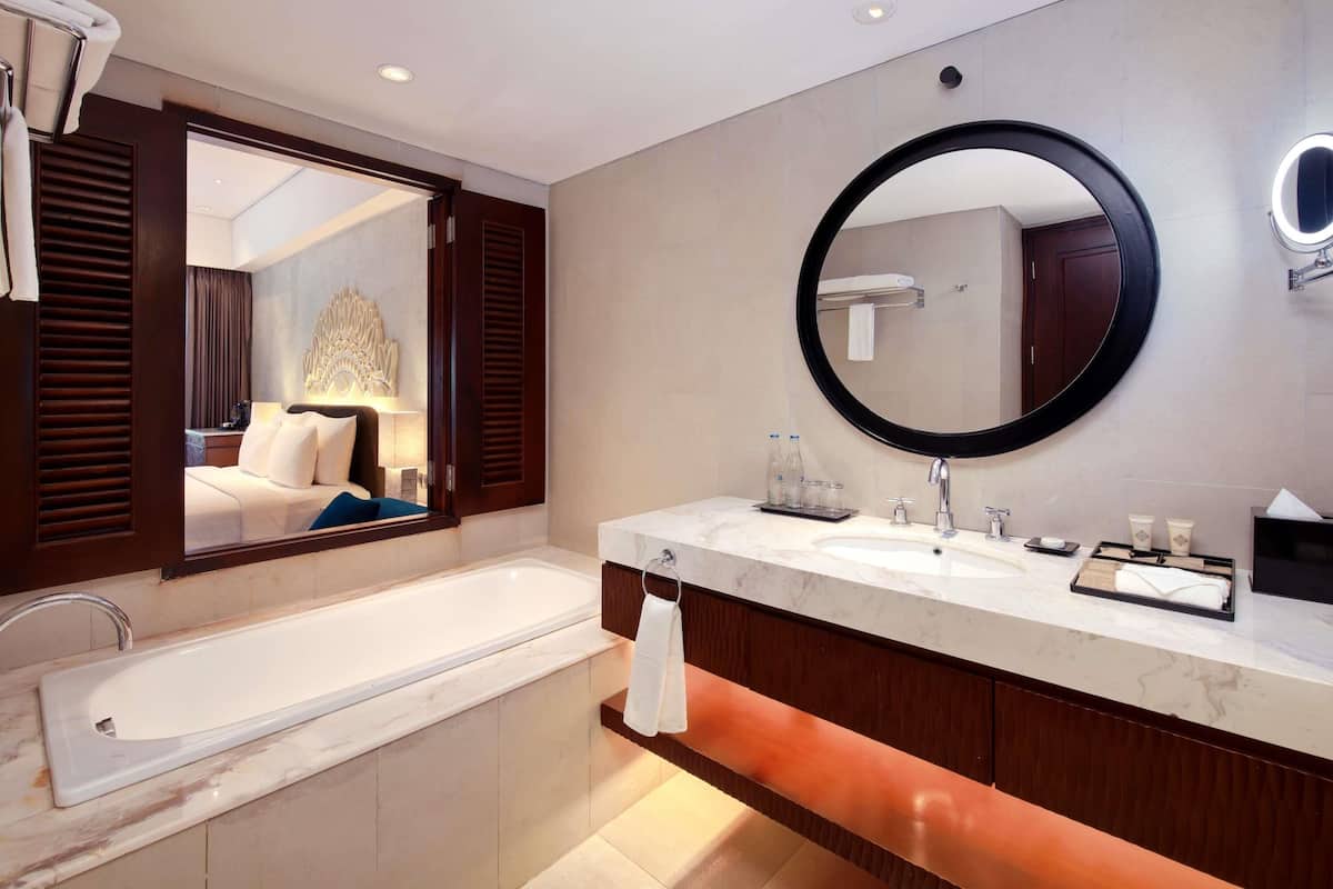 In-room safe, desk, laptop workspace, iron/ironing board