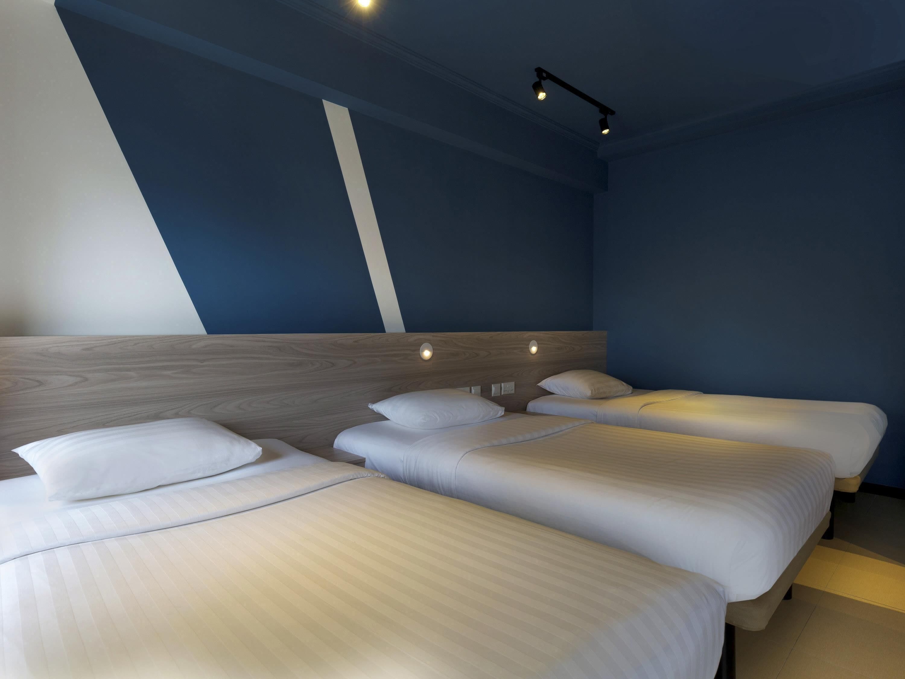 Family Room, 3 Twin Beds | In-room safe, desk, laptop workspace, blackout drapes