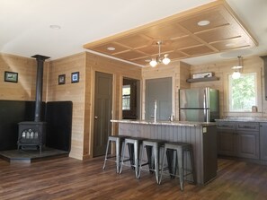 Interior - Private modern off-grid lakehouse with guest cabin (Oakfield)