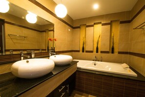 Shower, hair dryer, bidet, soap