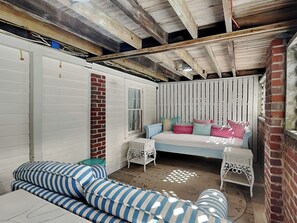 Interior - Historic cottage w. private pool, multiple living areas + steps to the beach. (Tybee Island)