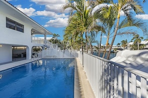 A heated pool