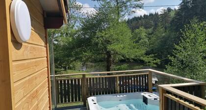 10-seater chalet with private spa.