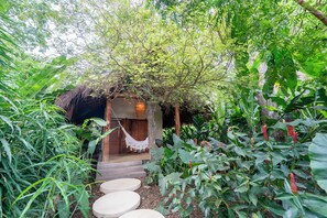 Cabaña Deluxe, 1 cama de matrimonio, piscina privada | Vistas desde la habitación