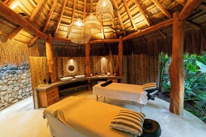 Body treatments, aromatherapy, hot stone massages, deep-tissue massages