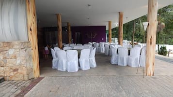 Área externa para banquete