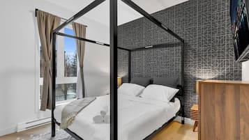 1 室のベッドルーム、アイロン / アイロン台、WiFi、ベッドシーツ