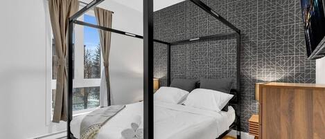 1 slaapkamer, een strijkplank/strijkijzer, wifi, beddengoed