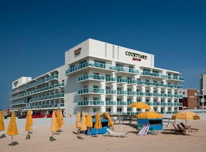 On the beach, white sand - Miramar Condominiums (Ocean City)