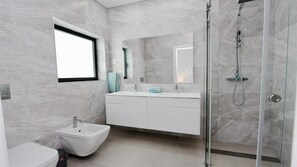 Towels, soap, shampoo, toilet paper