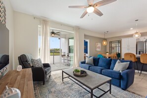 Condo, 2 Bedrooms | Living area | Smart TV - Serenity Haven, Bliss, Storey Lake By Shine Villas 2 Bedroom Condo (Kissimmee)