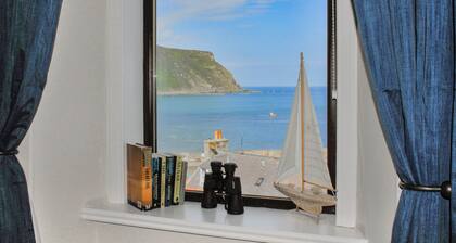 A two bedroom cottage with views overlooking Gamrie Bay.