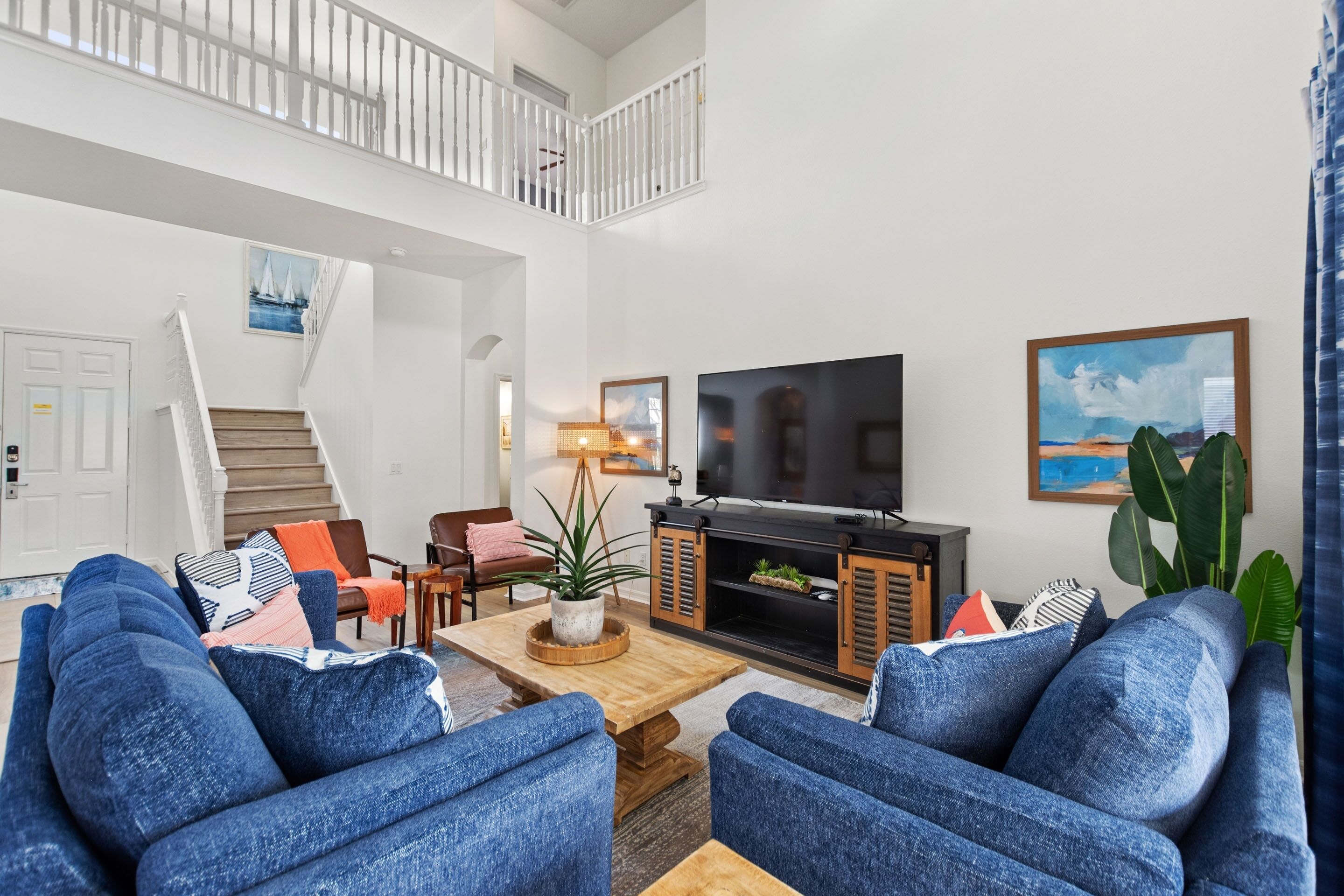 别墅, 5 间卧室 | 起居区 | 智能电视