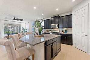Villa, Multiple Bedrooms | Private kitchen | Fridge, oven, coffee/tea maker, toaster - Monterey Bay At Solara By Shine Villas #712 7 Bedroom Villa (Kissimmee)