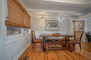 Dining - Cozy Tucked Away Log Cabin- Lake/Mountain views! (Lake Lure)