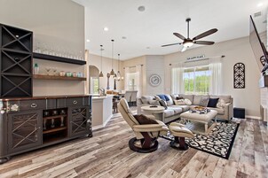 Villa, 5 Bedrooms | Living area | Smart TV