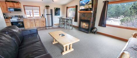 Ferienhütte, 1 Schlafzimmer | Wohnbereich