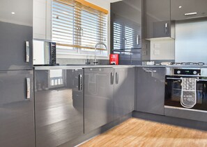 Fridge, oven, stovetop, toaster