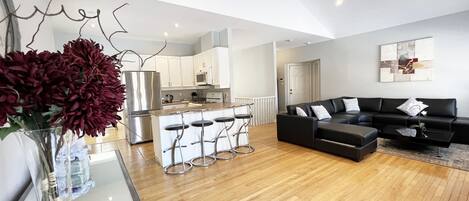 智能電視、壁爐、DVD 播放機