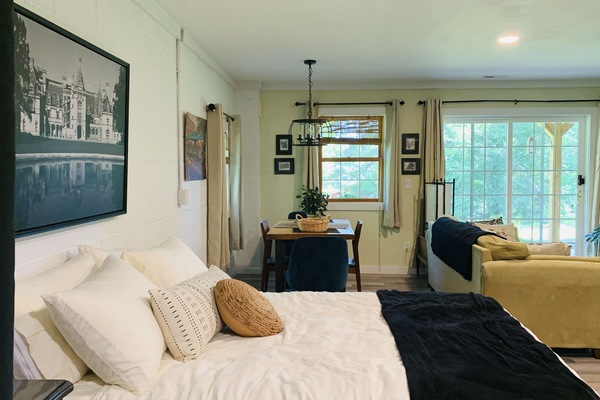 1 bedroom, iron/ironing board, travel crib, free WiFi