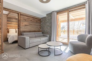 Living area - Marmotte RDJ01 - New apartment in front of the chairlift (BONNEVAL SUR ARC)
