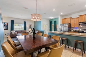 Townhome, 5 Bedrooms | Private kitchen | Fridge, oven, coffee/tea maker, toaster - Lazy Life At Storey Lake By Shine Villas #901 5 Bedroom Condo (Kissimmee)