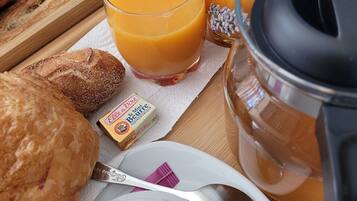 Petit déjeuner continental compris tous les jours
