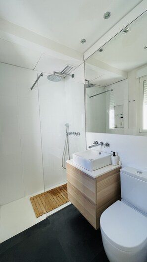 Shower, hair dryer, towels, soap - DUPLEX WITH SPECTACULAR VIEWS (Sevilla)