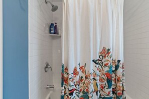 Free toiletries, hair dryer, towels