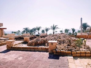 Vue sur la campagne depuis l’hébergement