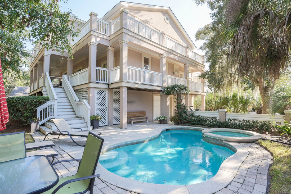 17 Egret: 5th Row Ocean! Short walk to beach 6 BR Home, Private Pool, Bikes