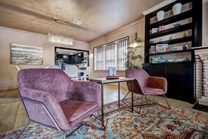 Interior - 🌿 Boho Glam Bungalow in Historic OKC | 3BR/2BA | Walkable + Central! 🌿 (Oklahoma City)
