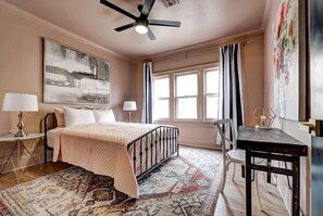 3 bedrooms, desk, iron/ironing board, travel cot - 🌿 Boho Glam Bungalow in Historic OKC | 3BR/2BA | Walkable + Central! 🌿 (Oklahoma City)