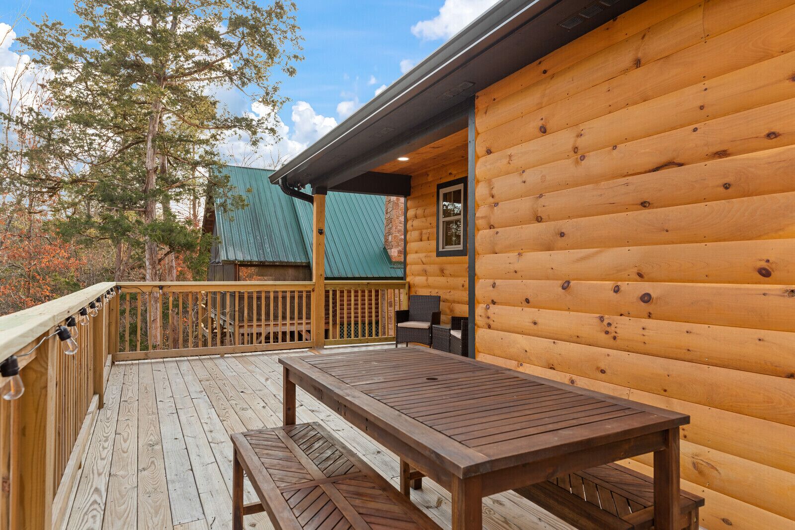 Top deck outdoor eating area