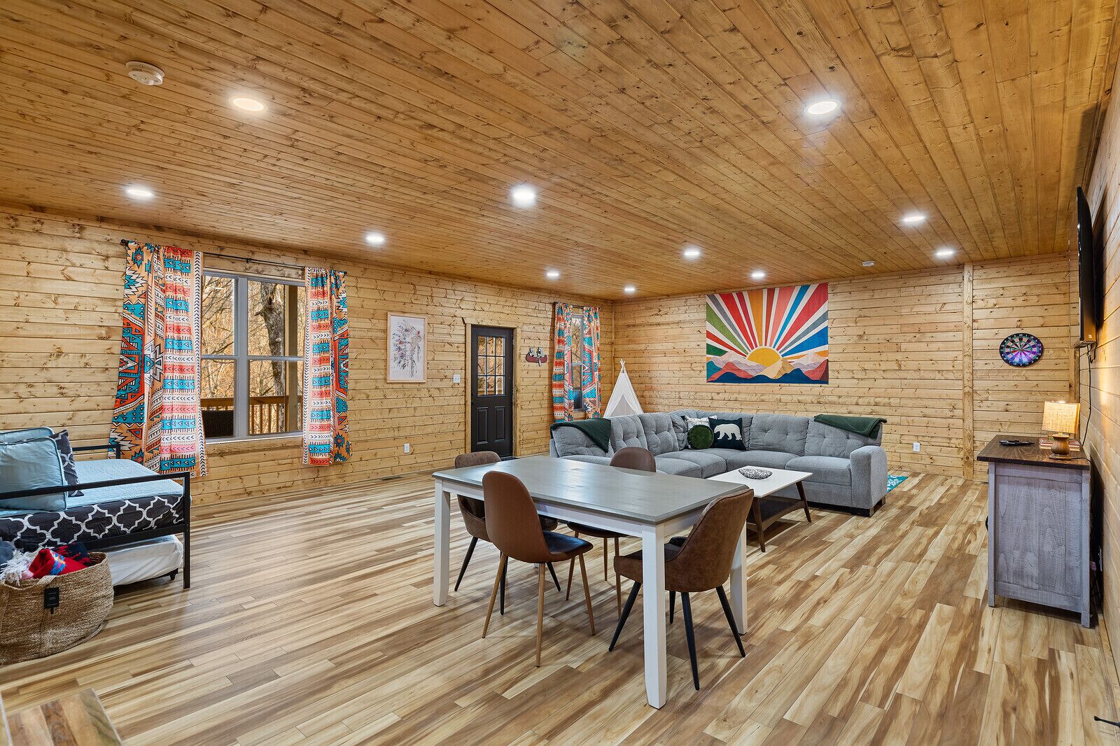 Basement rec room