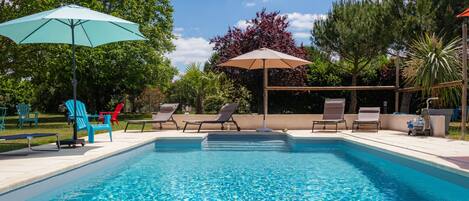 Piscine extérieure, piscine chauffée