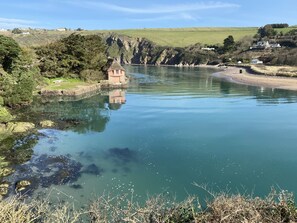 Property grounds - Badgers Den, a cosy cabin in a peaceful valley near to beach in Bantham S. Devon (Bantham)