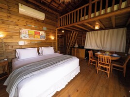 Luxury Bungalow, 1 Bedroom, Jetted Tub, Sea Facing | Minibar, laptop workspace, free WiFi, bed sheets
