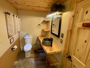 Combined shower/bathtub