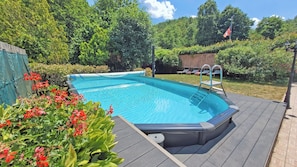 Piscine extérieure, piscine chauffée