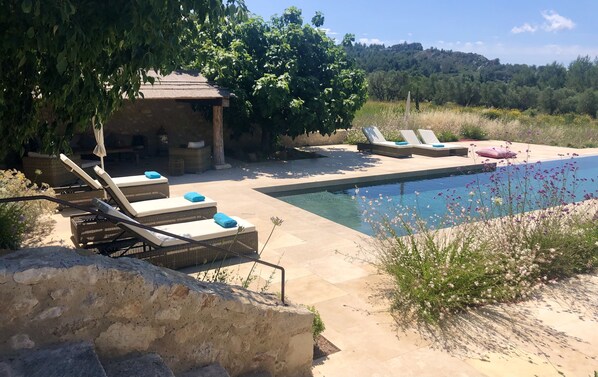 Piscine extérieure, piscine chauffée