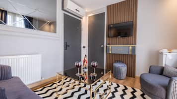 Condo dành cho gia đình | 1 phòng ngủ, bộ trải giường bằng vải cotton Ai Cập