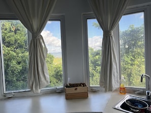 Blick von der Unterkunft