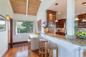 House, 3 Bedrooms | Private kitchen | Fridge, oven, coffee/tea maker, toaster - Hale Kaweonui 3 Bedroom Home by RedAwning (Princeville)