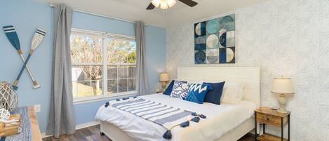 2 soverom, safe på rommet, strykejern/-brett og wi-fi (inkludert)